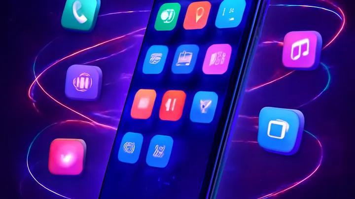 22PH COM Sleek smartphone floating in space